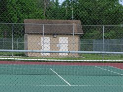 2009_05_26 Mason Michigan Tennis courts in Keith L. Hayes Park