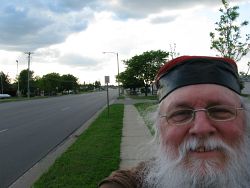 2009_05_29 Mason Michigan Self Portrait (Franklin Campbell) on north Cedar Street