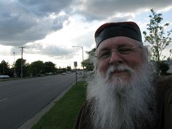 2009_05_29 Mason Michigan Self Portrait (Franklin Campbell) on north Cedar Street