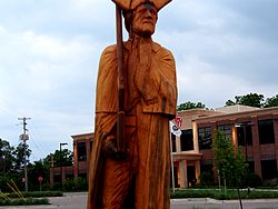 The Wooden Soldiers of Mason, Michigan, 8 June 2014, Olympus PEN E-PL5 with Olympus 14-150 lens