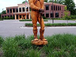 The Wooden Soldiers of Mason, Michigan, 8 June 2014, Olympus PEN E-PL5 with Olympus 14-150 lens