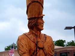 The Wooden Soldiers of Mason, Michigan, 8 June 2014, Olympus PEN E-PL5 with Olympus 14-150 lens