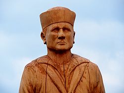 The Wooden Soldiers of Mason, Michigan, 8 June 2014, Olympus PEN E-PL5 with Olympus 14-150 lens