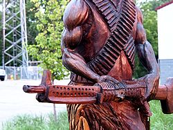 The Wooden Soldiers of Mason, Michigan, 8 June 2014, Olympus PEN E-PL5 with Olympus 14-150 lens