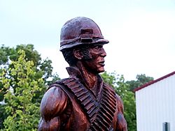 The Wooden Soldiers of Mason, Michigan, 8 June 2014, Olympus PEN E-PL5 with Olympus 14-150 lens