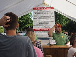 Bad Brewing Summer Block Party, Mason, Michigan, 6 June 2015<BR> Olympus OM-D E-M1 with Olympus 12-40/2.8 lens