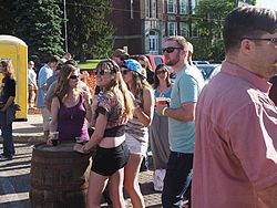 Bad Brewing Summer Block Party, Mason, Michigan, 6 June 2015<BR> Olympus OM-D E-M1 with Olympus 12-40/2.8 lens