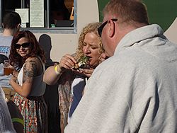 Bad Brewing Summer Block Party, Mason, Michigan, 6 June 2015<BR> Olympus OM-D E-M1 with Olympus 12-40/2.8 lens