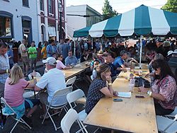 Bad Brewing Summer Block Party, Mason, Michigan, 6 June 2015<BR> Olympus OM-D E-M1 with Olympus 12-40/2.8 lens