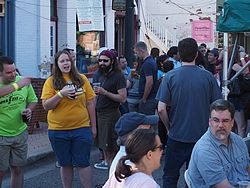 Bad Brewing Summer Block Party, Mason, Michigan, 6 June 2015<BR> Olympus OM-D E-M1 with Olympus 12-40/2.8 lens