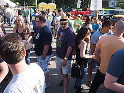 Bad Brewing Summer Block Party, Mason, Michigan, 6 June 2015<BR> Olympus OM-D E-M1 with Olympus 12-40/2.8 lens