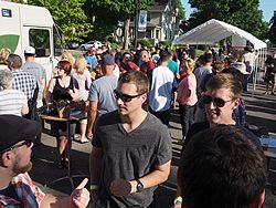 Bad Brewing Summer Block Party, Mason, Michigan, 6 June 2015<BR> Olympus OM-D E-M1 with Olympus 12-40/2.8 lens