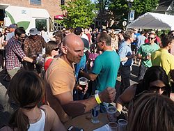 Bad Brewing Summer Block Party, Mason, Michigan, 6 June 2015<BR> Olympus OM-D E-M1 with Olympus 12-40/2.8 lens