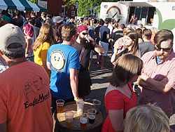 Bad Brewing Summer Block Party, Mason, Michigan, 6 June 2015<BR> Olympus OM-D E-M1 with Olympus 12-40/2.8 lens