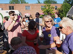 Bad Brewing Summer Block Party, Mason, Michigan, 6 June 2015<BR> Olympus OM-D E-M1 with Olympus 12-40/2.8 lens