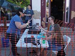 Bad Brewing Summer Block Party, Mason, Michigan, 6 June 2015<BR> Olympus OM-D E-M1 with Olympus 12-40/2.8 lens